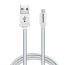ADATA 1m, USB2.0-A/USB2.0 Micro-B câble USB USB A Micro-USB B Argent