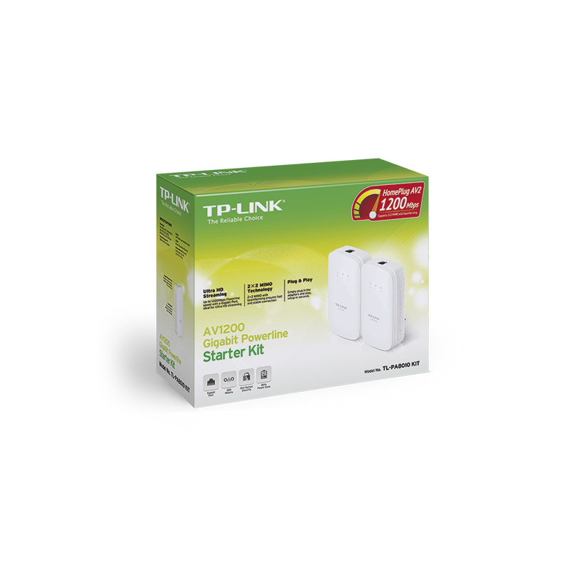 TP-Link TL-PA8010 KIT Adaptateur réseau CPL 1000 Mbit/s Ethernet/LAN Blanc 2 pièce(s)
