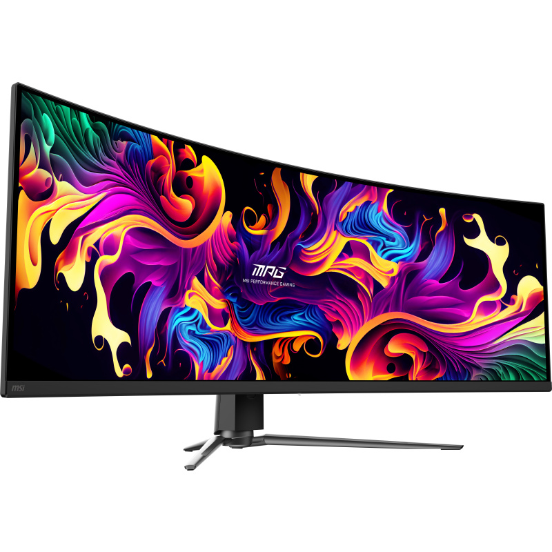 MSI MPG 491CQPX QD-OLED écran plat de PC 124,5 cm (49") 5120 x 1440 pixels Dual QHD Noir