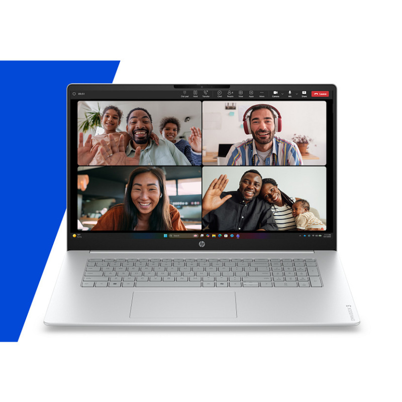 HP OmniBook 3 17-dp0030nf AMD Ryzen™ 5 130 Ordinateur portable 43,9 cm (17.3") Full HD 24 Go DDR5-SDRAM 512 Go SSD Wi-Fi 6 (802.11ax) Windows 11 Home Gris, Argent