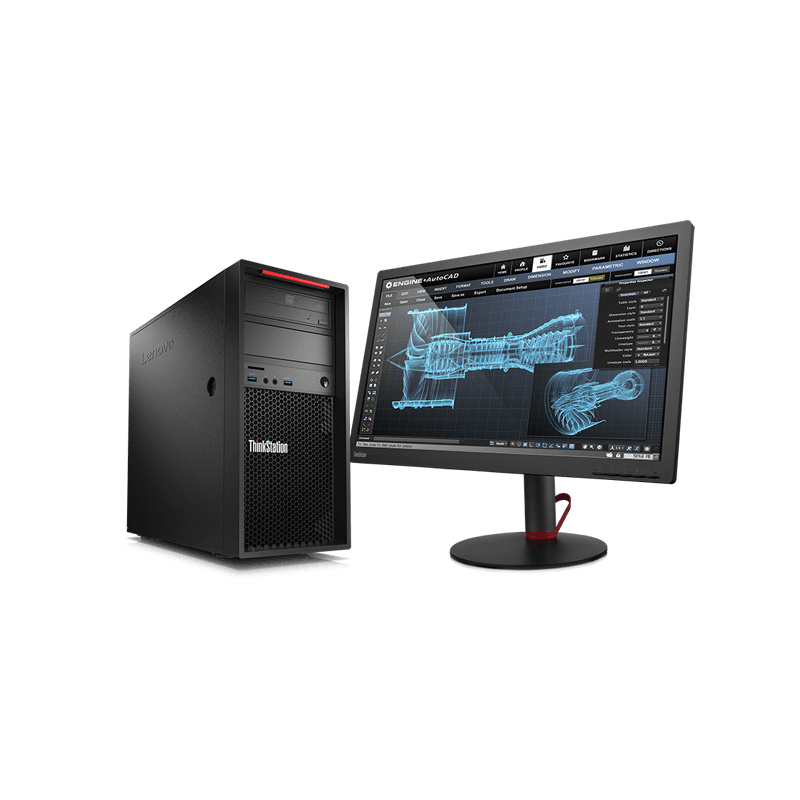 Lenovo ThinkStation P410 Mini Tower Intel® Xeon® E5 v4 E5-1630V4 8 Go DDR4-SDRAM 256 Go SSD NVIDIA® Quadro® K1200 Windows 10 Pro Station de travail Noir