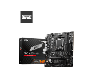MSI PRO A620M-B carte mère AMD A620 Emplacement AM5 micro ATX