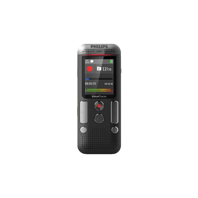 Philips DVT2710 dictaphone Mémoire interne + carte mémoire Anthracite, Chrome