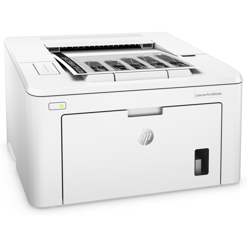 HP LaserJet Pro Imprimante M203dn, Noir et blanc, Imprimante pour Maison et Bureau à domicile, Imprimer, Imprimer depuis un téléphone ou une tablette; Impression recto-verso; Cartouche JetIntelligence