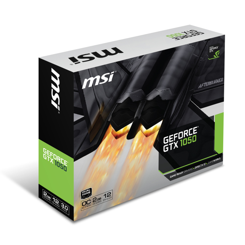MSI V809-2286R carte graphique NVIDIA GeForce GTX 1050 2 Go GDDR5