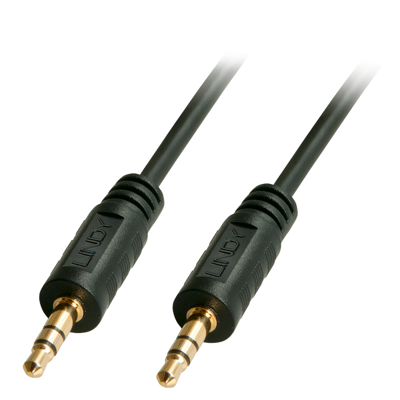Lindy Câble audio Premium 2 x jack mâle 3,5mm, 1m
