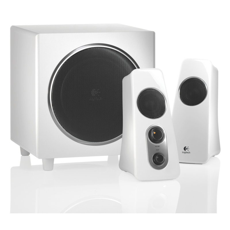 Logitech Speaker System Z523 set d'enceintes 40 W PC Blanc 2.1 canaux