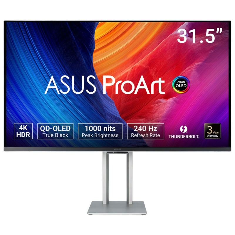 ASUS ProArt OLED PA32UCDM écran plat de PC 80 cm (31.5") 3840 x 2160 pixels 4K Ultra HD QD-OLED Argent