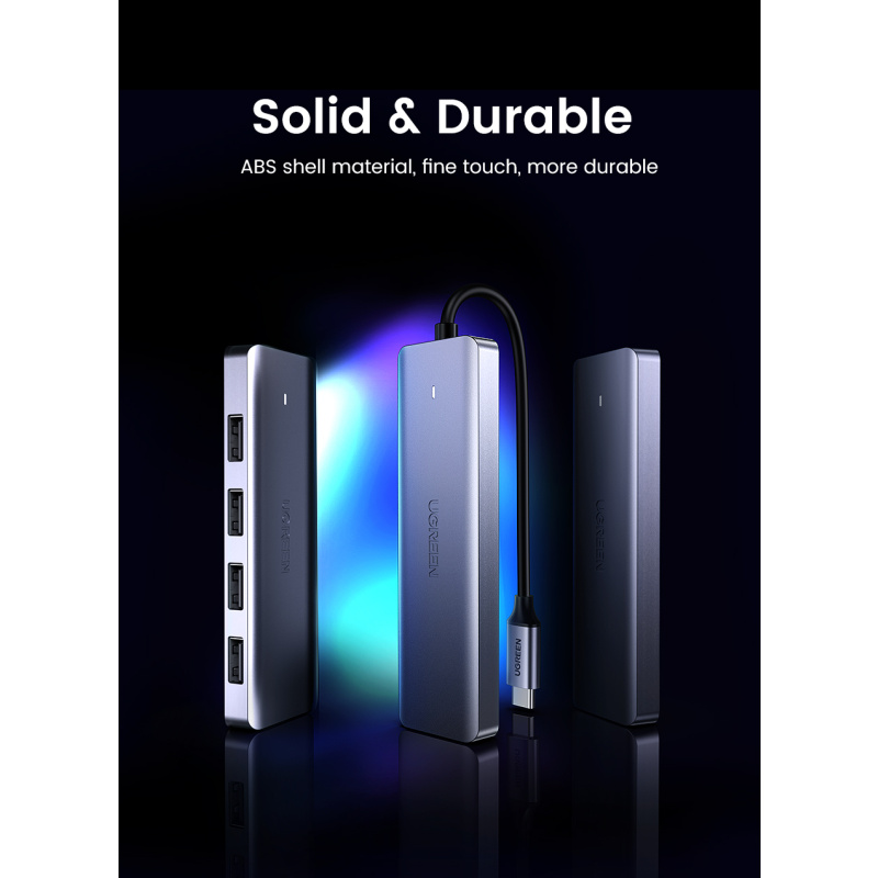 Ugreen 70336 hub & concentrateur USB 3.2 Gen 1 (3.1 Gen 1) Type-C 5000 Mbit/s