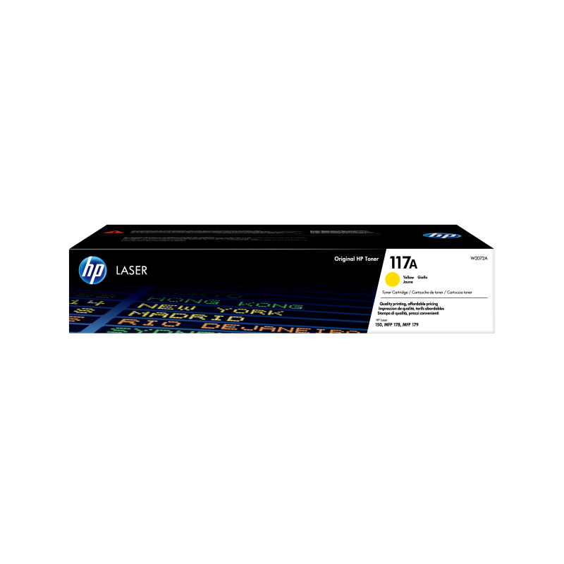 HP Cartouche de toner laser authentique 117A, jaune