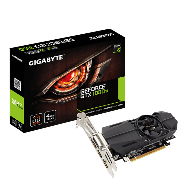 GIGABYTE GeForce GTX 1050 Ti OC Low Profile 4G NVIDIA 4 Go GDDR5