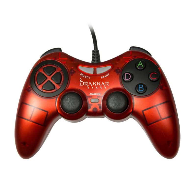 Konix Drakkar Blood Axe Rouge USB Manette de jeu Analogique/Numérique PC