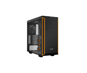 be quiet! Pure Base 600 Orange | Boîtier PC vitré, Mini ITX / Micro ATX / ATX,1 ventilateur Pure Wings 2 120 mm, 1 ventilateur Pure Wings 2 140 mm