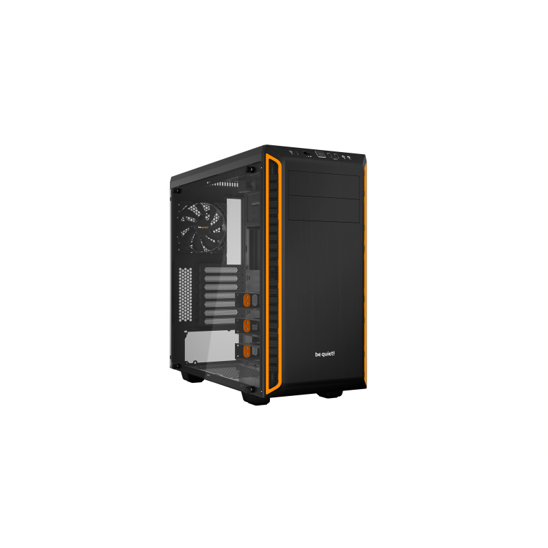 be quiet! Pure Base 600 Orange | Boîtier PC vitré, Mini ITX / Micro ATX / ATX,1 ventilateur Pure Wings 2 120 mm, 1 ventilateur Pure Wings 2 140 mm