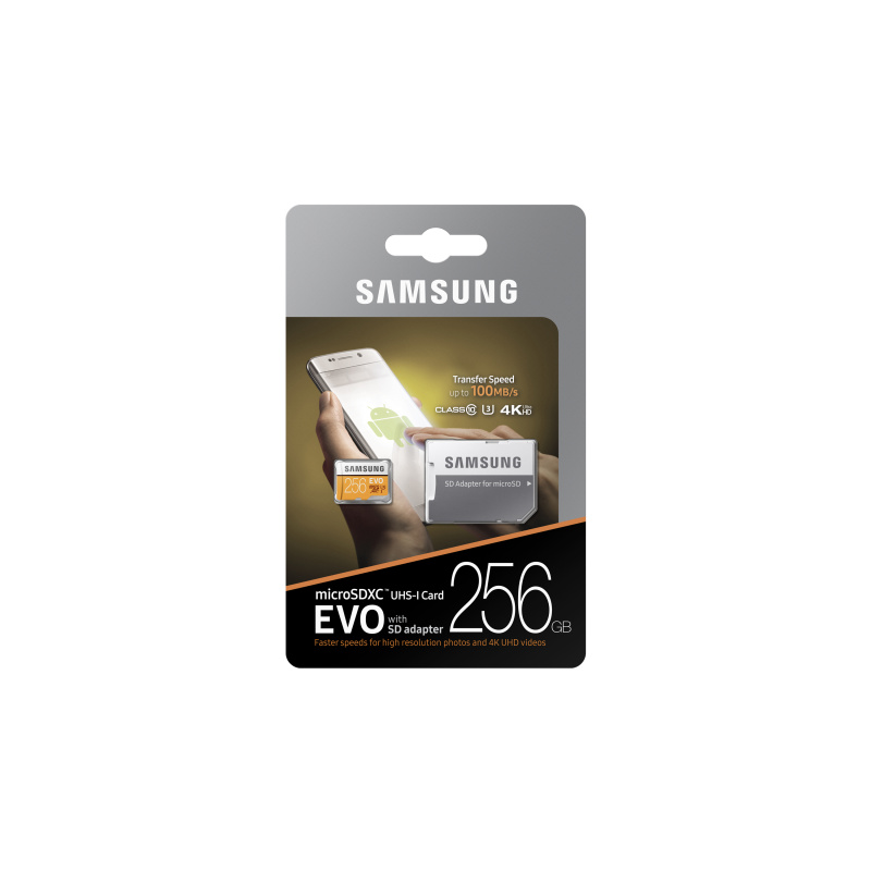 MEMOIRE MICROSD EVO SAMSUNG 256GB CL10 MB MP256GA EU ADS Technologie