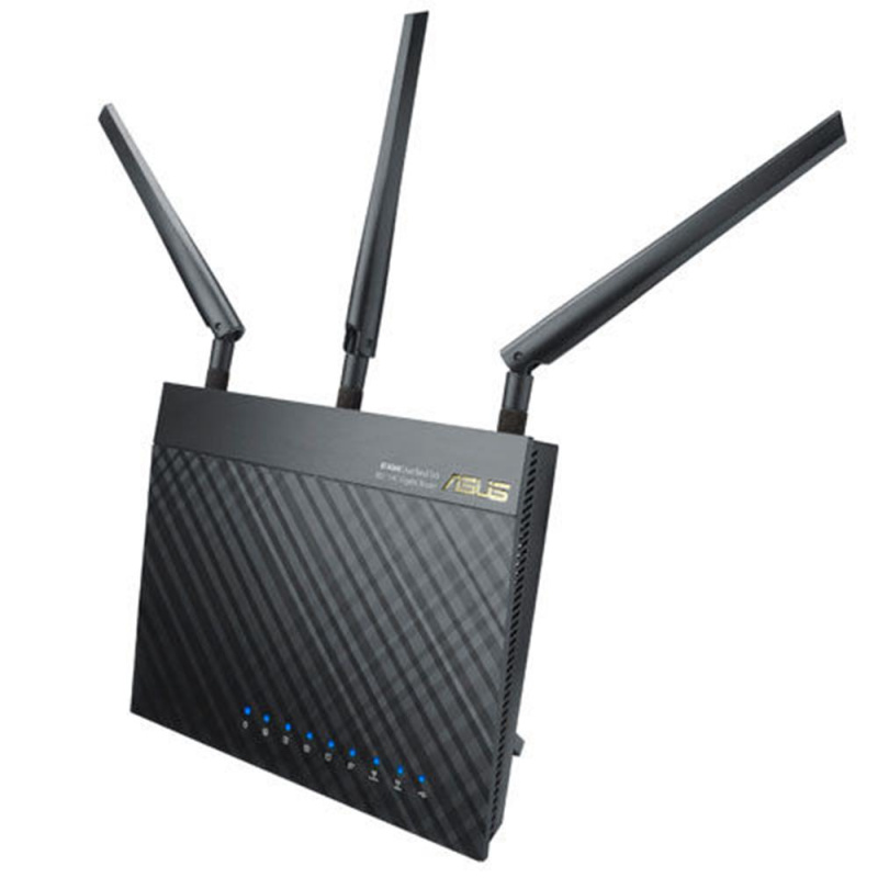 ASUS RT-AC66U routeur sans fil Gigabit Ethernet Bi-bande (2,4 GHz / 5 GHz) Noir