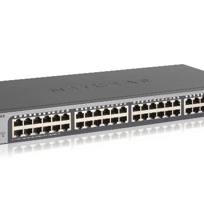 NETGEAR GS750E Géré L2 Gigabit Ethernet (10/100/1000) 1U Noir