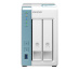 QNAP TS-231K serveur de stockage NAS Tower Ethernet/LAN Turquoise, Blanc Alpine AL-214