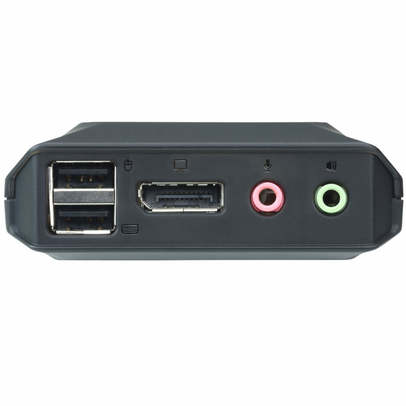 ATEN Commutateur KVM câble DisplayPort USB 2 ports avec sélecteur de port distant