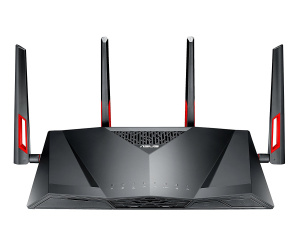 ASUS DSL-AC88U routeur sans fil Gigabit Ethernet Bi-bande (2,4 GHz / 5 GHz) Noir, Rouge