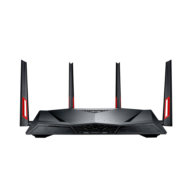ASUS DSL-AC88U routeur sans fil Gigabit Ethernet Bi-bande (2,4 GHz / 5 GHz) Noir, Rouge