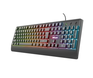 Trust Ziva clavier Gaming USB QWERTY Anglais Noir