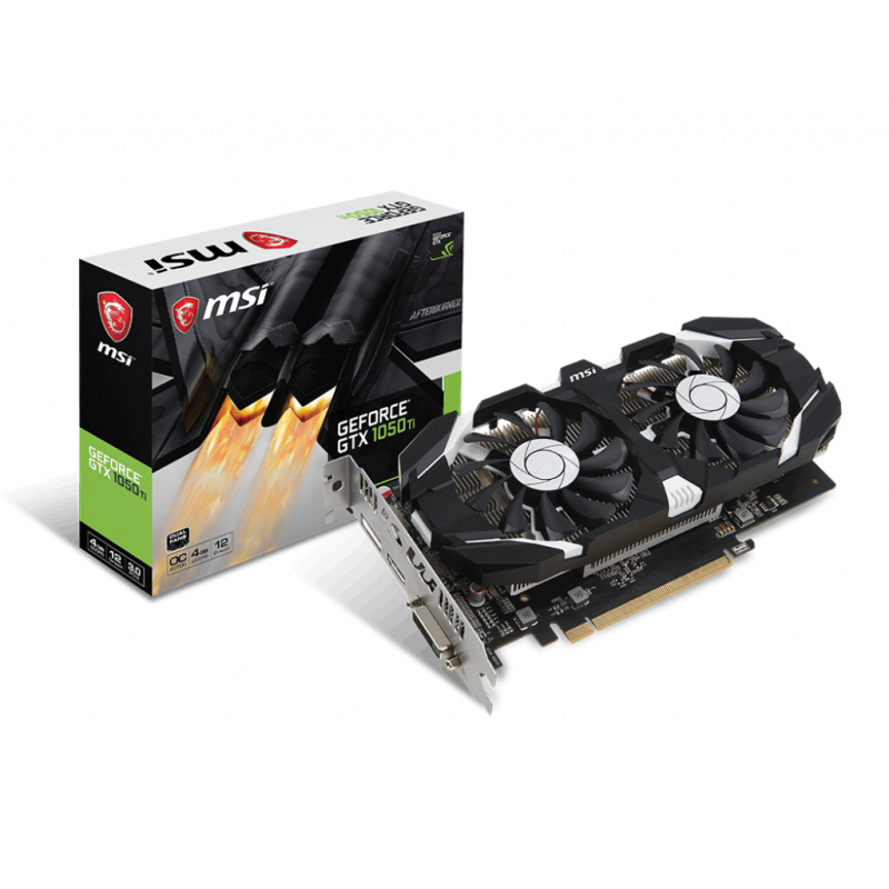 MSI GeForce GTX 1050 Ti 4GT OC NVIDIA 4 Go GDDR5