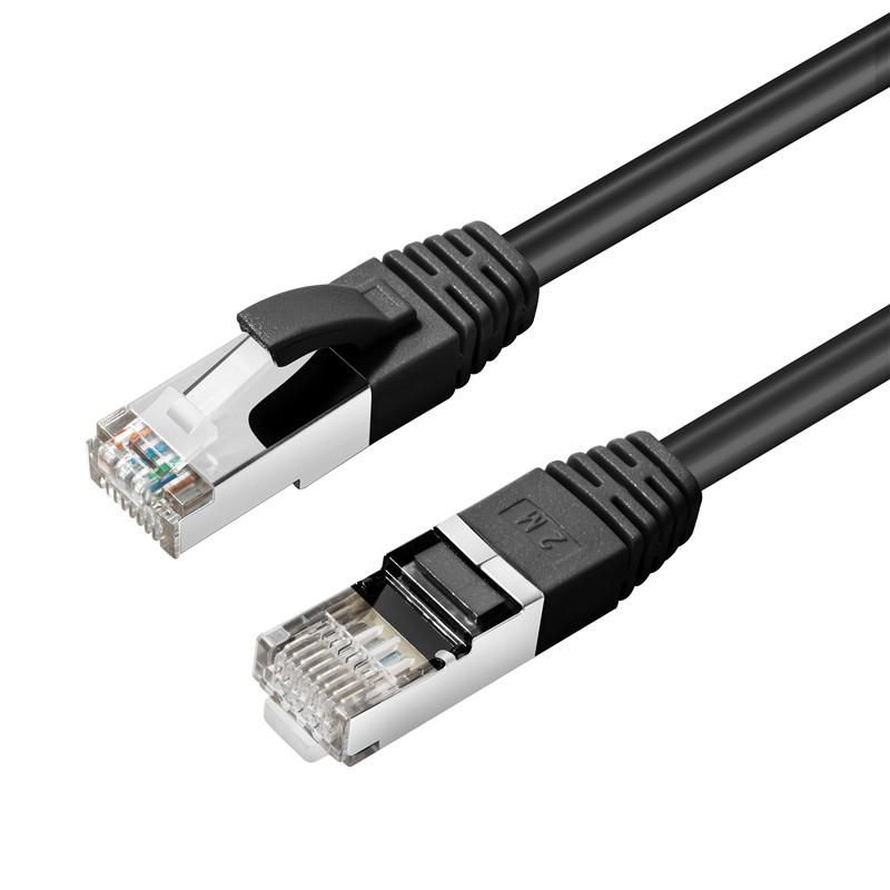 Microconnect SSTP602S câble de réseau Noir 2 m Cat6 S/FTP (S-STP) Rond