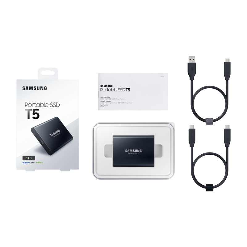 Samsung T5 1 To USB Type-C 3.2 Gen 2 (3.1 Gen 2) Noir