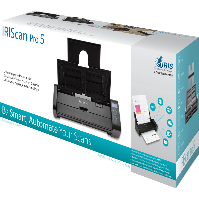 I.R.I.S. IRIScan Pro 5 Scanner ADF 600 x 600 DPI A4 Noir