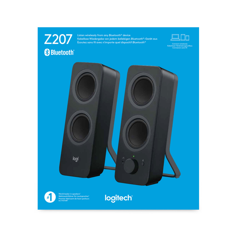 Logitech Z207 Haut-parleurs Bluetooth pour ordinateur