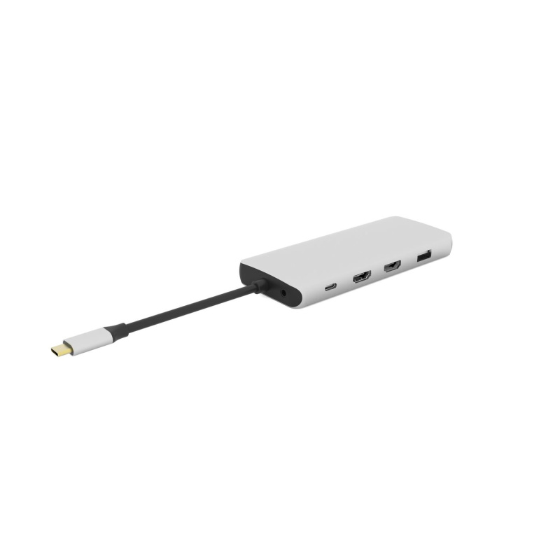 eSTUFF ES623009 hub & concentrateur USB 3.2 Gen 1 (3.1 Gen 1) Type-C 5000 Mbit/s Gris