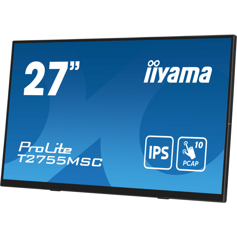 iiyama ProLite T2755MSC-B1 écran plat de PC 68,6 cm (27") 1920 x 1080 pixels Full HD LED Écran tactile Dessus de table Noir