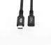 Microconnect USB3.2CC2EX câble USB USB4 Gen 2x2 2 m USB C Noir