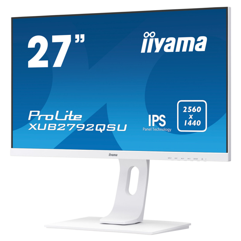 iiyama ProLite XUB2792QSU-W1 LED display 68,6 cm (27") 2560 x 1440 pixels Quad HD Blanc