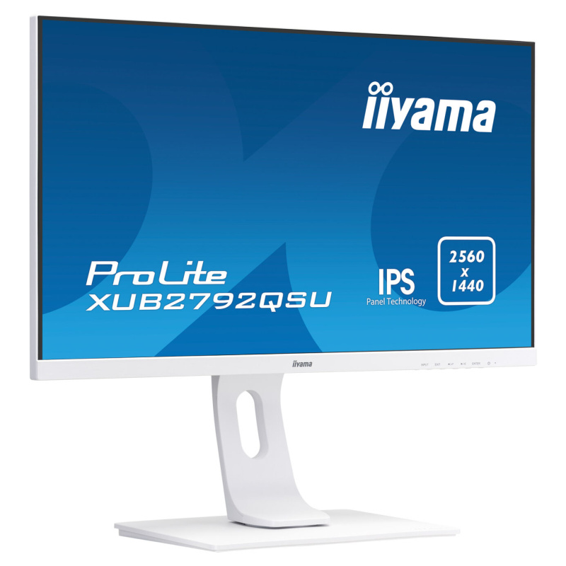 iiyama ProLite XUB2792QSU-W1 LED display 68,6 cm (27") 2560 x 1440 pixels Quad HD Blanc