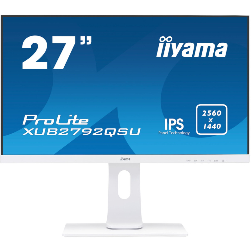 iiyama ProLite XUB2792QSU-W1 LED display 68,6 cm (27") 2560 x 1440 pixels Quad HD Blanc