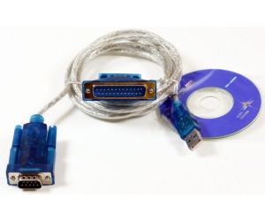 Microconnect USBADB25 câble Série Transparent 1,8 m USB Type-A DB-9