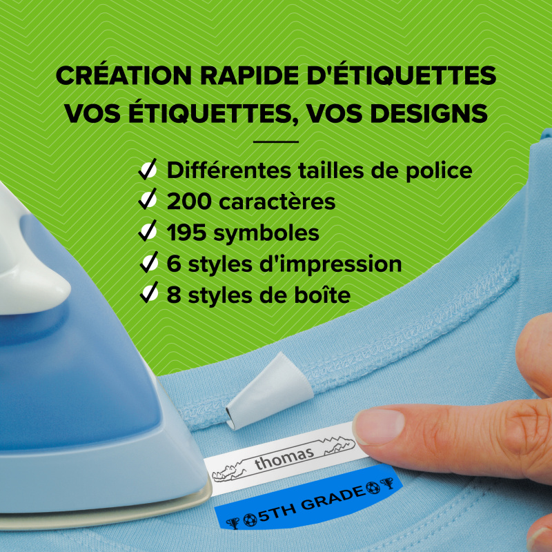 DYMO LetraTag Étiquettes en Papier Authentique | 12 mm x 4 m | Noir sur Blanc | Étiquettes autocollantes pour étiqueteuse LetraTag