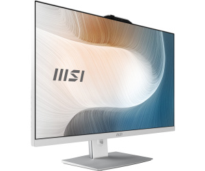 MSI Modern AM272P 12M-1260FR Intel® Core™ i5 i5-1235U 68,6 cm (27") 1920 x 1080 pixels PC All-in-One 16 Go DDR4-SDRAM 500 Go SSD Windows 11 Home Wi-Fi 6E (802.11ax) Blanc