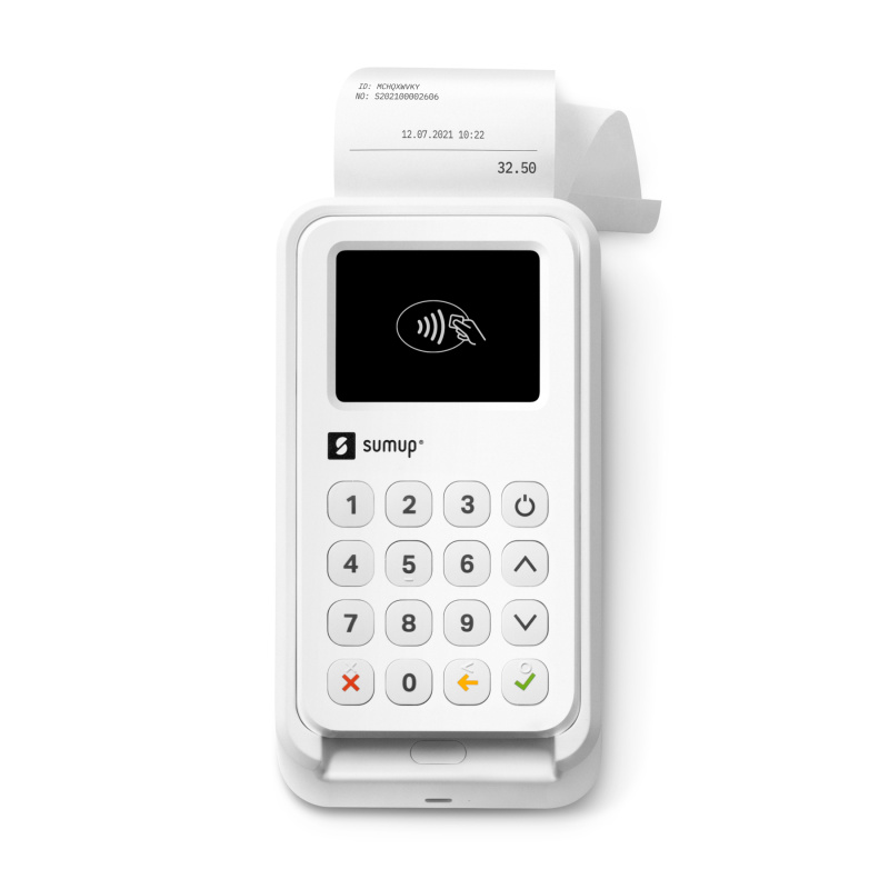 SumUp 3G+ Payment Kit lecteur de cartes à puce Intérieur & extérieur Batterie Wi-Fi + 3G Blanc