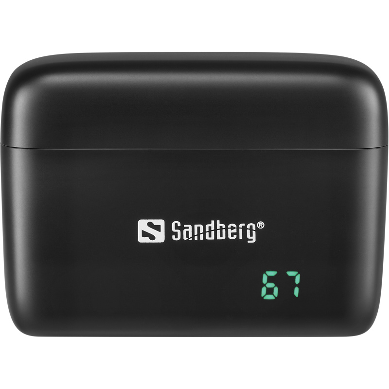 Sandberg 126-55 microphone Noir Microphone à clipser