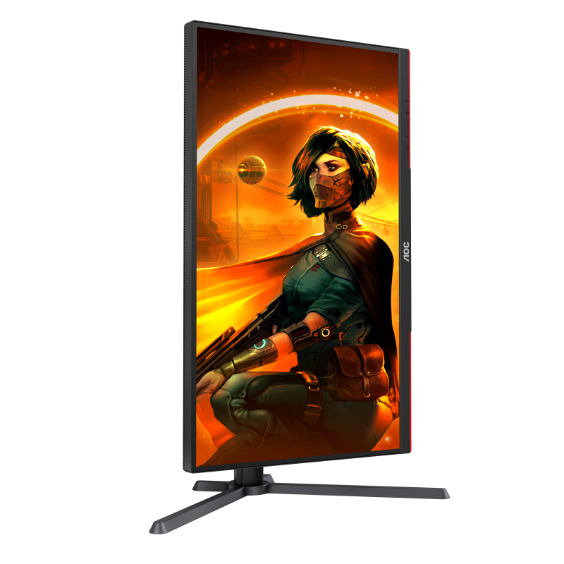 AOC G3 Q27G3XMN/BK écran plat de PC 68,6 cm (27") 2560 x 1440 pixels 2K Ultra HD LED Noir, Rouge