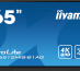 iiyama TE6512MIS-B1AG affichage de messages Écran plat interactif 165,1 cm (65") LCD Wifi 400 cd/m² 4K Ultra HD Noir Écran tactile Intégré dans le processeur Android 11 24/7