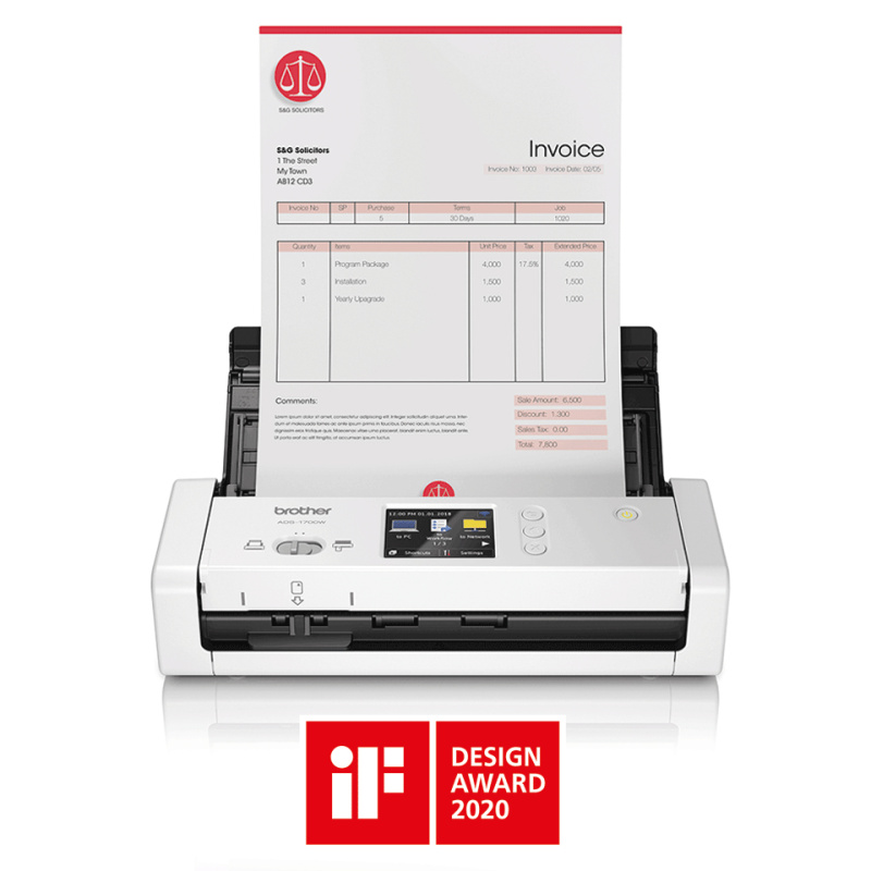 Brother ADS-1700W - Scanner Compact Recto Verso