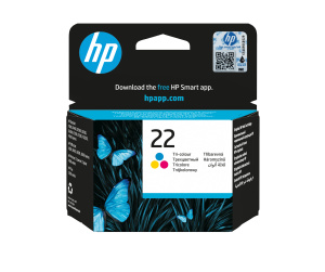 HP 22 cartouche d'encre trois couleurs authentique