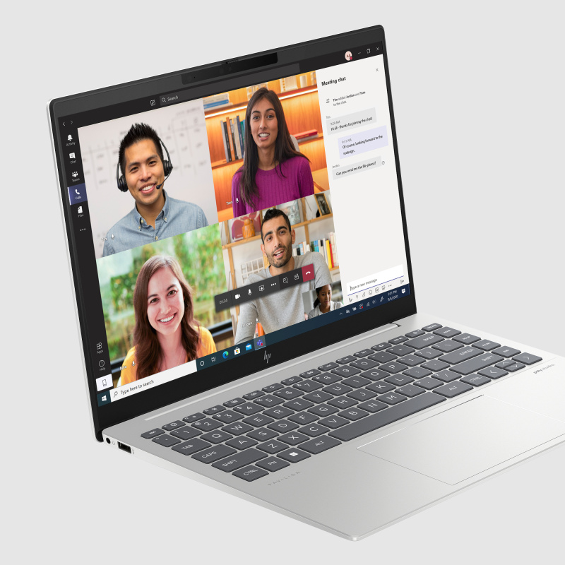 HP Pavilion Plus 14-ew1006nf Intel Core Ultra 7 155H Ordinateur portable 35,6 cm (14") 3K 32 Go LPDDR5x-SDRAM 512 Go SSD Wi-Fi 6E (802.11ax) Windows 11 Home AI PC Argent