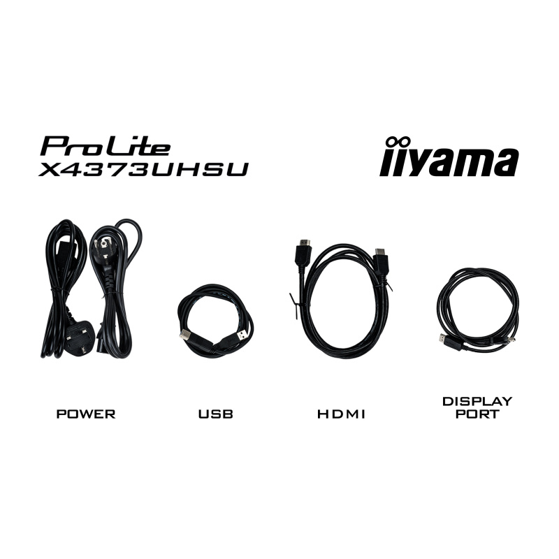 iiyama ProLite X4373UHSU-B1 écran plat de PC 108 cm (42.5") 3840 x 2160 pixels 4K Ultra HD Noir