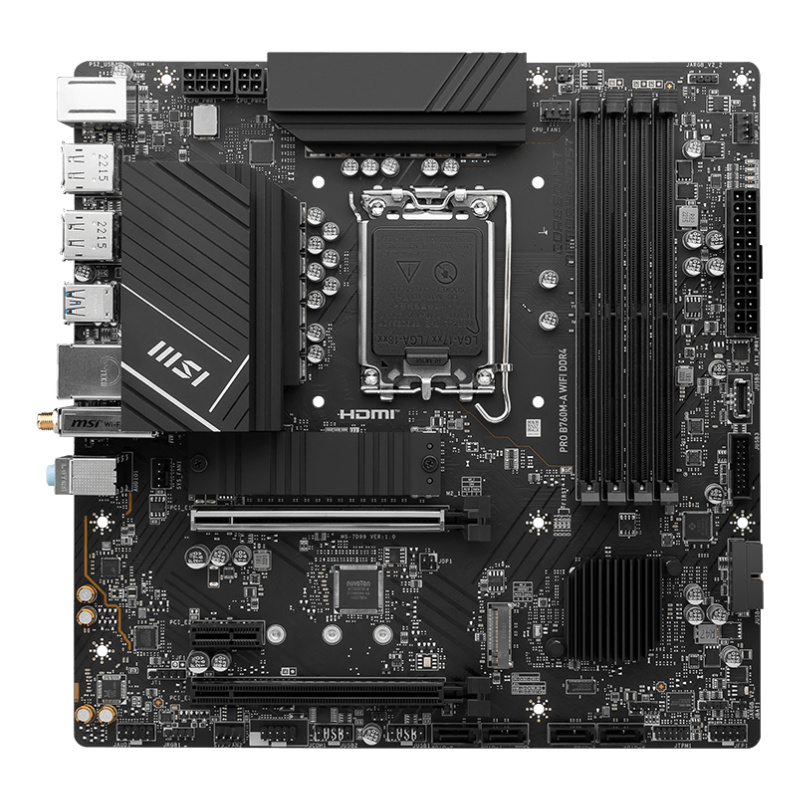 MSI PRO B760M-A WIFI DDR4 carte mère Intel B760 LGA 1700 micro ATX