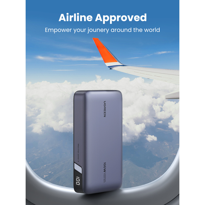 Ugreen 25188 banque d'alimentation électrique 20000 mAh Gris